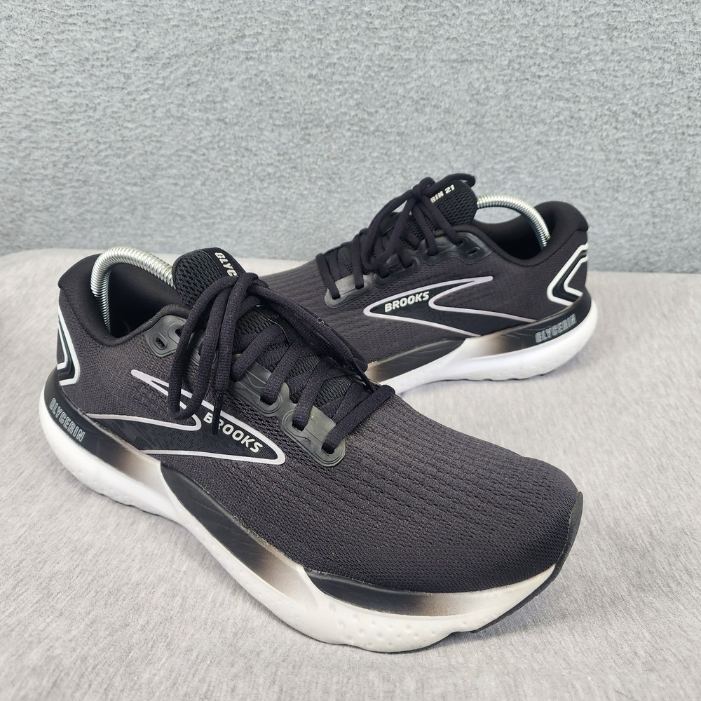 Brooks Glycerin 21 Running Shoes Mens Size 12 (D) Medium Black White 1104191d090